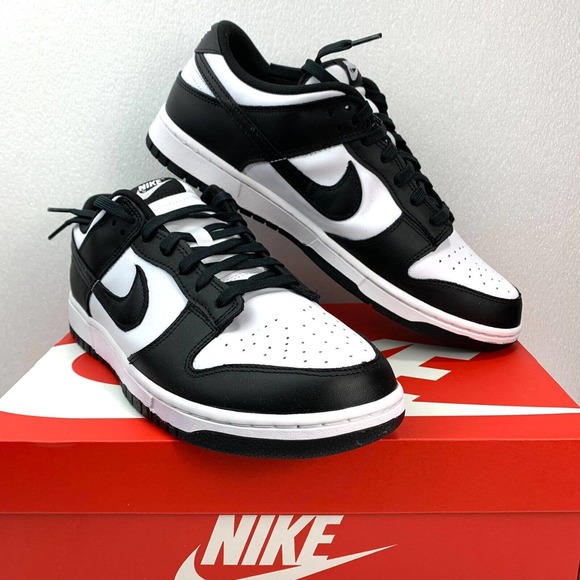NIKE Dunk Low Retro DD1391-100 Panda Sneaker Shoes Black White - Men\'s 12 main image 8